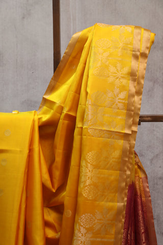 Mustard Yellow Soft Silk Saree - SRMYSSS241