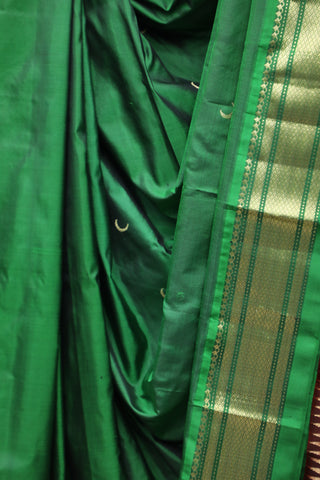 Green Silk Paithani Saree - SRGSPS492