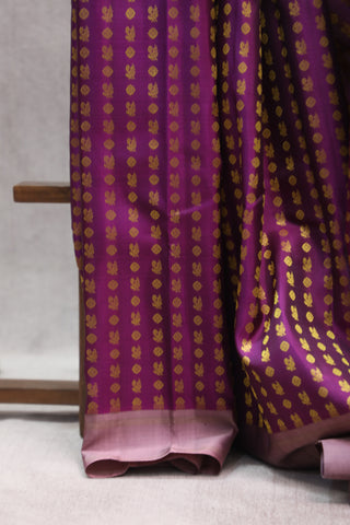 Purple Kanjeevaram Silk Saree-SRPKSS476