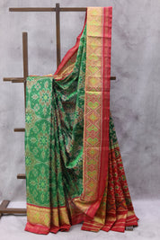 Green Rajkot Patola Silk Saree - SRGRPSS290