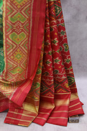 Green Rajkot Patola Silk Saree - SRGRPSS290