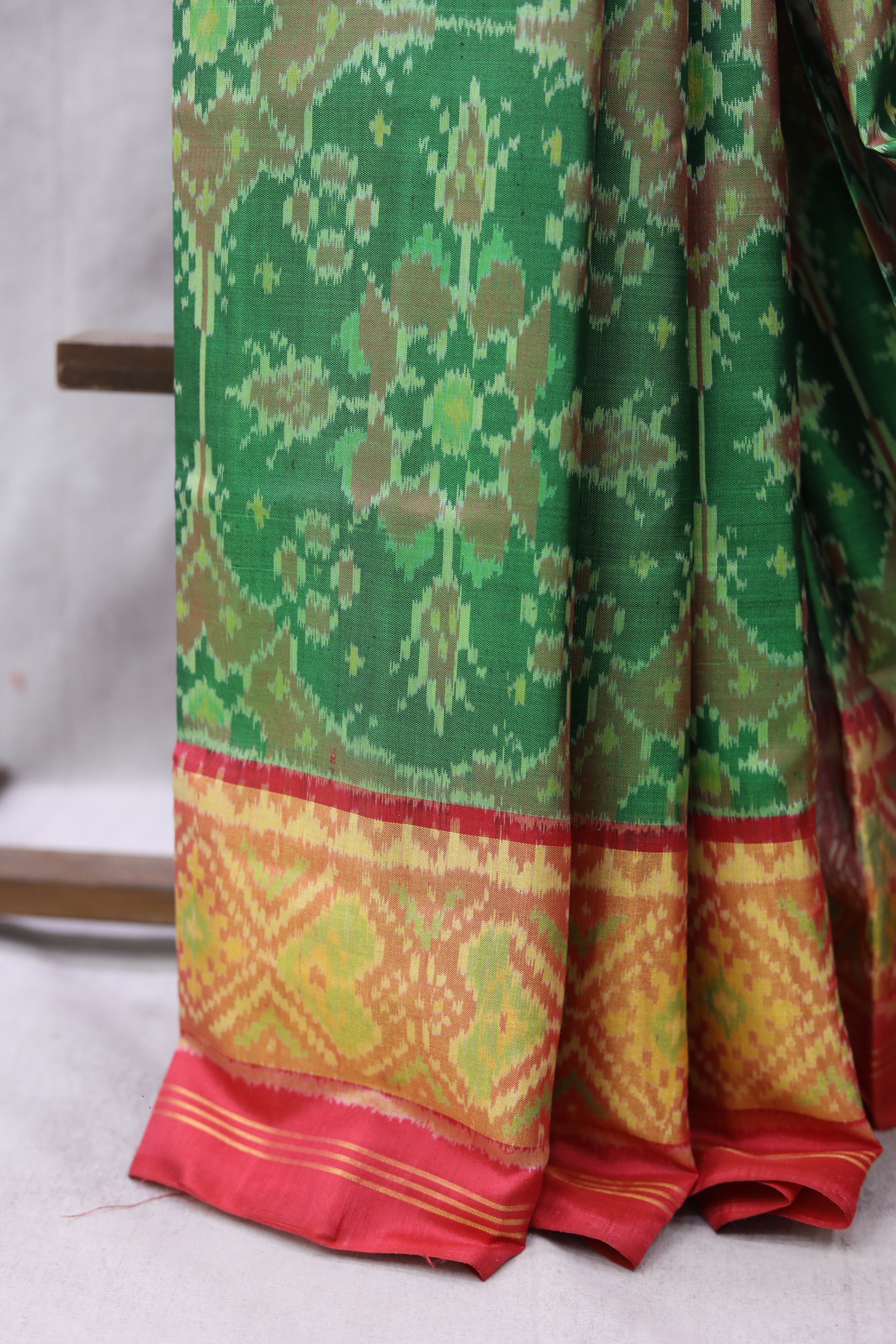Green Rajkot Patola Silk Saree - SRGRPSS290