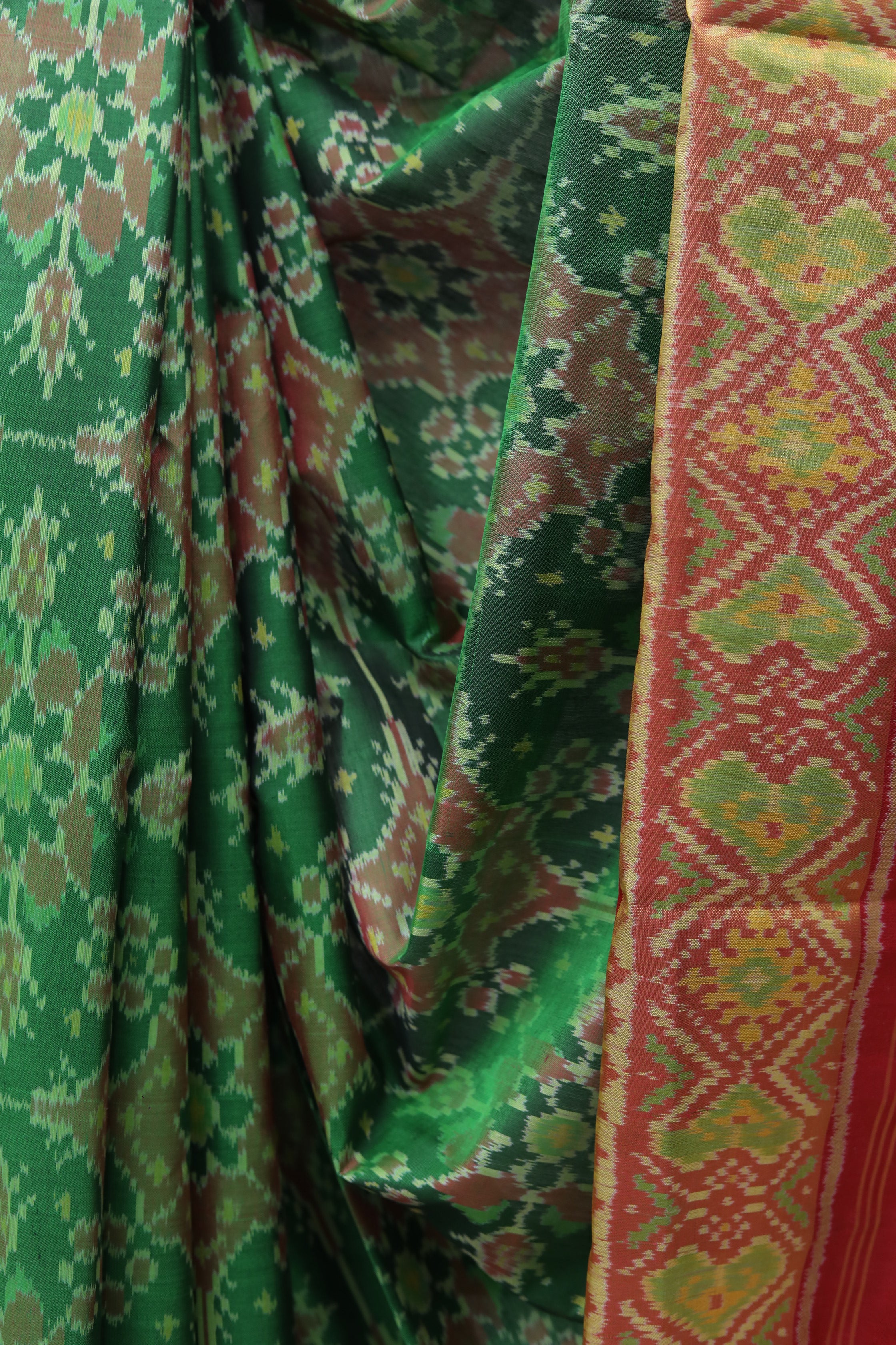 Green Rajkot Patola Silk Saree - SRGRPSS290