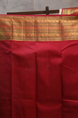 Cream Kanjeevaram Silk Saree-SRCKSS483