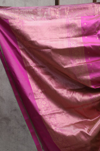 Pink Banarasi Silk Saree-SRPBSS476