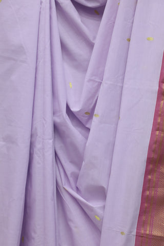 Pastel Purple Cotton Paithani Saree - SRPPCPS436