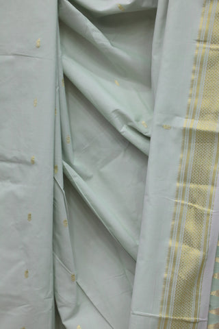 Pastel Green Cotton Paithani Saree - SRPGCPS433