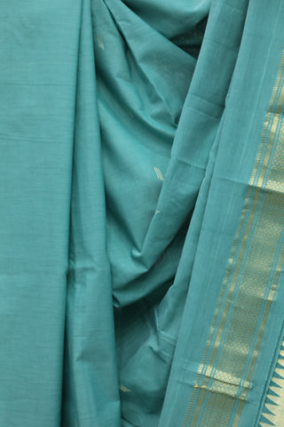 Green Cotton Paithani Saree - SRGCPS429