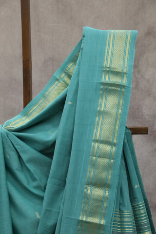 Green Cotton Paithani Saree - SRGCPS429