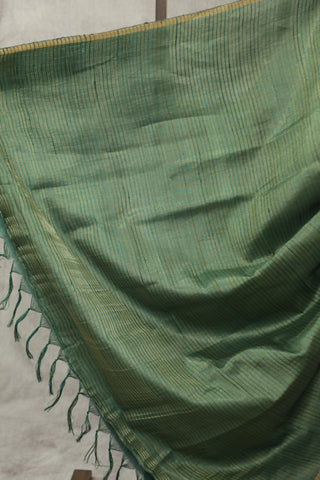 Two Tone Green Tussar Silk Saree - SRTTGTSS977