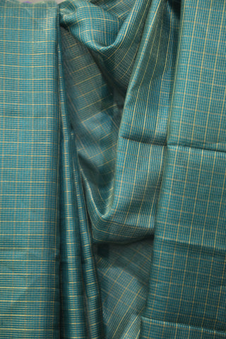 Teal Green Tussar Silk Saree - SRTGTSS976