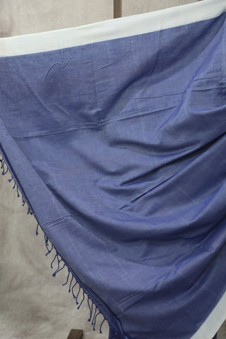 Blue Bengal Cotton Saree - SRBBCS81