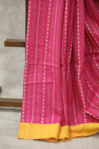 Pink Bengal Cotton Saree - SRPBCS78