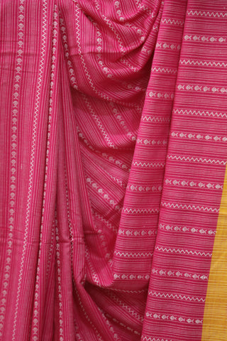 Pink Bengal Cotton Saree - SRPBCS78