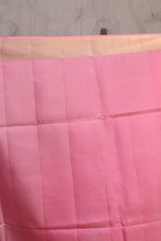 Pink Soft Silk Saree With Big Paisley- SRPSSS130