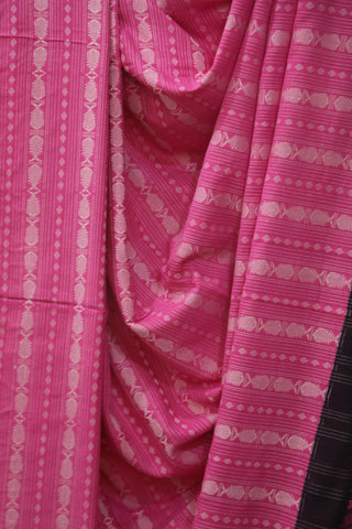 Pink Bengal Cotton Saree - SRPBCS66