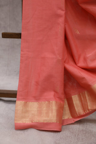 Peach Cotton Paithani Saree - SRPCPS452