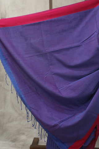 Blue Bengal Cotton Saree - SRBBCS67