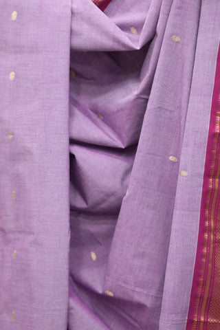 Purple Cotton Paithani Saree - SRPCPS435