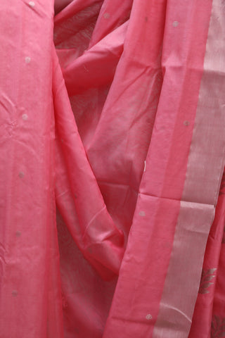 Pink Chanderi Tissue Silk Saree-SRPCTSS89