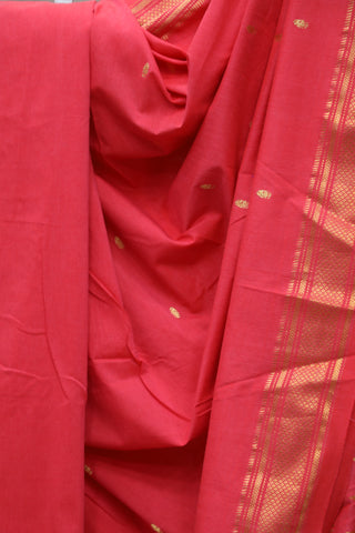 Pink Cotton Paithani Saree - SRPCPS428