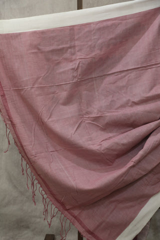 Burgundy Bengal Cotton Saree - SRBBCS65