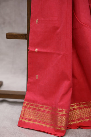 Pink Cotton Paithani Saree - SRPCPS427