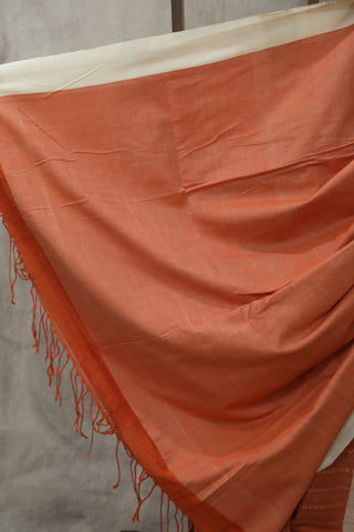 Orange Bengal Cotton Sarees - SROBCS74