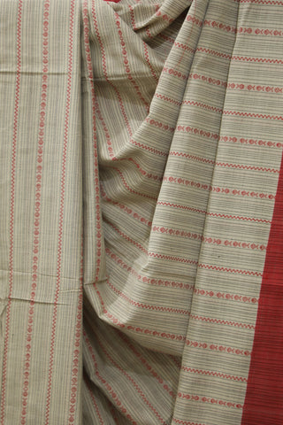 Beige Bengal Cotton Saree - SRBBCS75