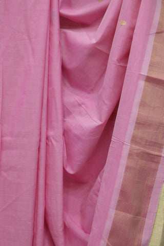 Pastel Pink Cotton Paithani Saree - SRPPCPS450