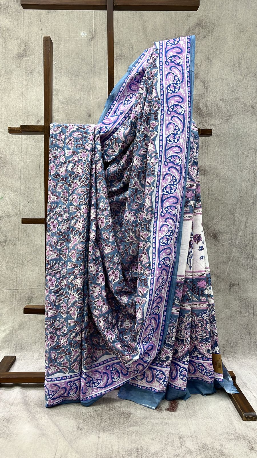 Grey HBP Cotton Saree-SRGCS2050