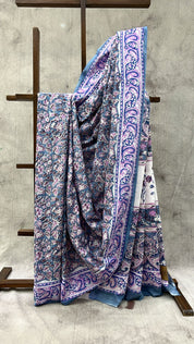 Grey HBP Cotton Saree-SRGCS2050