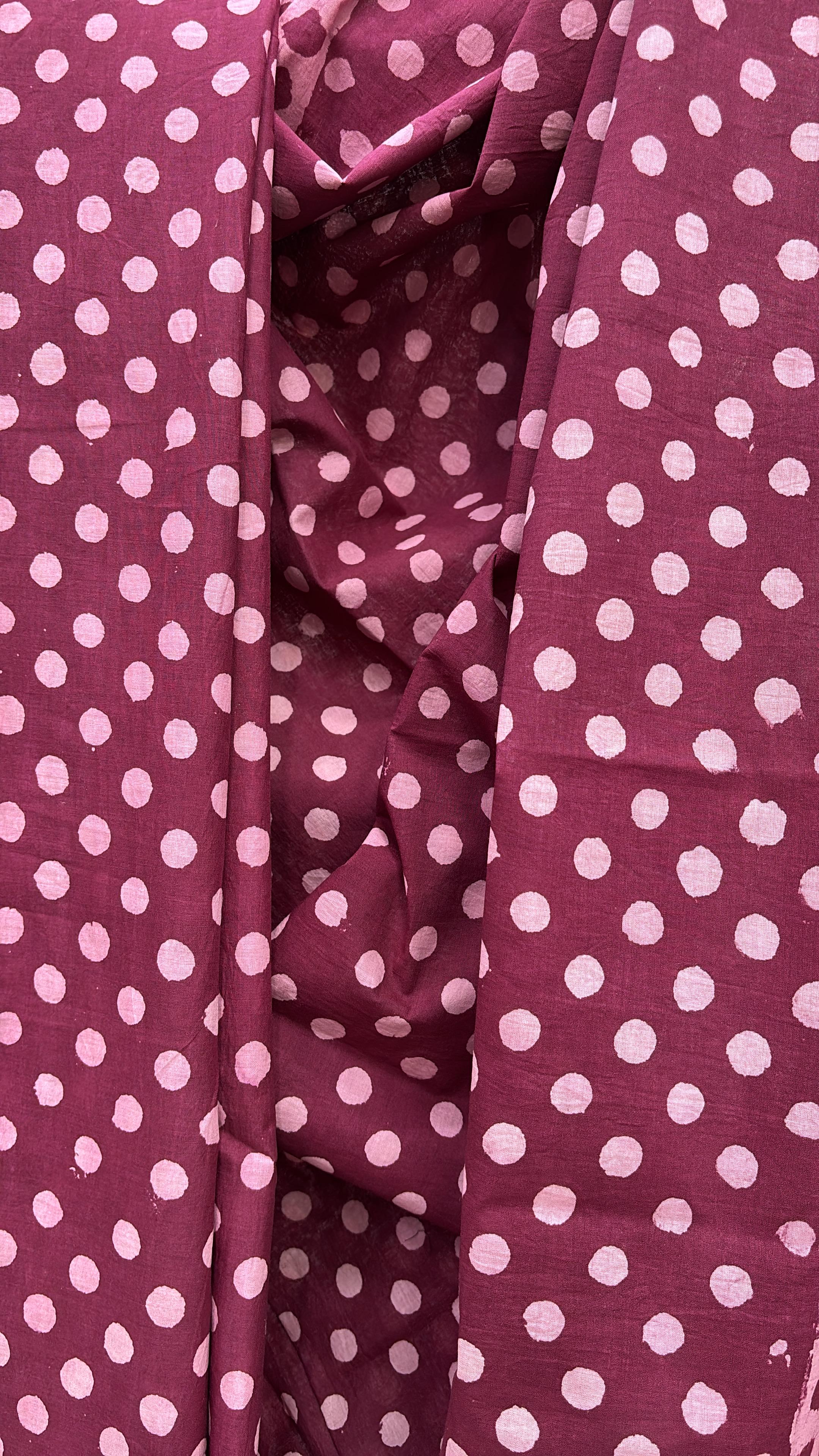 Magenta HBP Cotton Saree - SRMCS1936