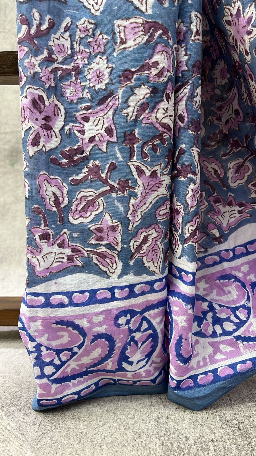 Grey HBP Cotton Saree-SRGCS2050