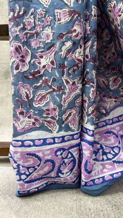 Grey HBP Cotton Saree-SRGCS2050