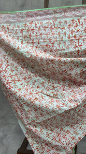 Green HBP Cotton Saree - SRGCS1965