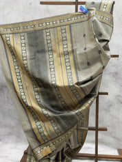 Grey Kanjeevaram Silk Saree - SRGKSS594