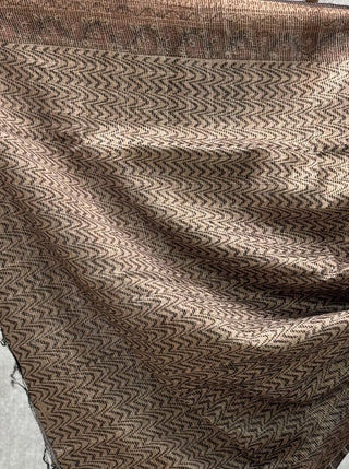 Brown Tussar Silk Digital Print Saree (RD21)