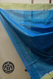 Blue Chanderi Cotton Silk Saree - SRBCSS424