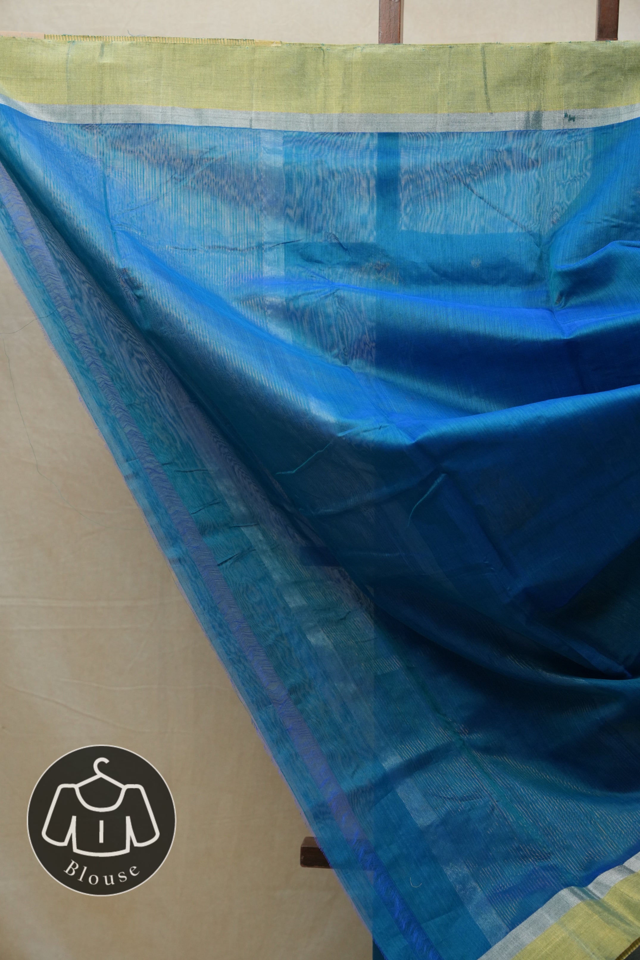 Blue Chanderi Cotton Silk Saree - SRBCSS424