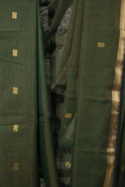 Green Maheshwari Tissue Saree - SRGMTS725