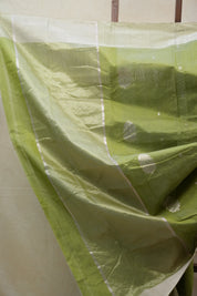 Mint Green Chanderi Cotton Silk Saree - SRMGCSS423