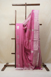 Pink Chanderi Cotton Silk Saree - SRPCSS429