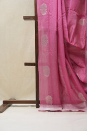 Pink Chanderi Cotton Silk Saree - SRPCSS429