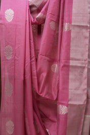 Pink Chanderi Cotton Silk Saree - SRPCSS429