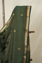 Green Maheshwari Tissue Saree - SRGMTS725