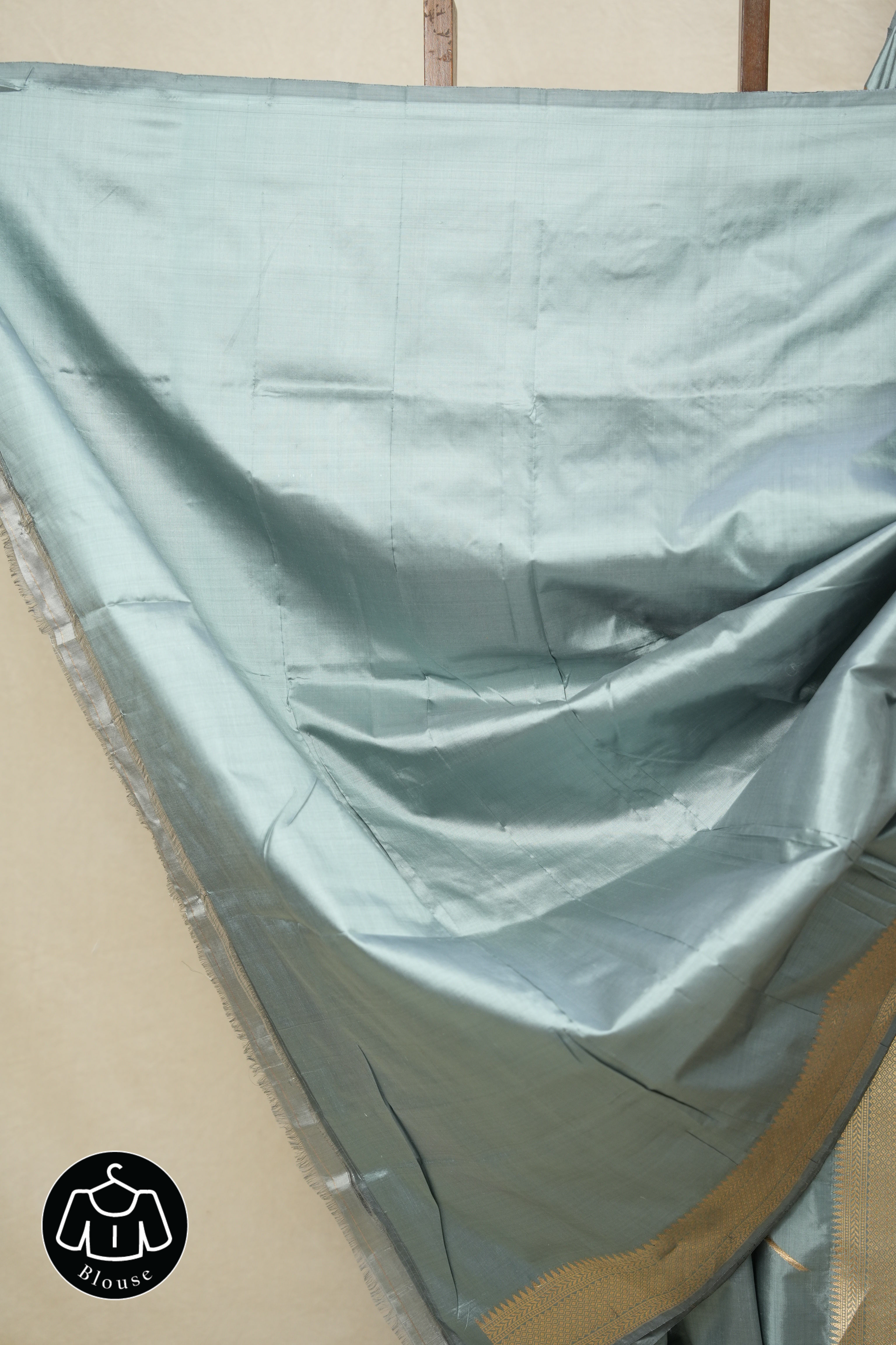 Metallic Blue Banarasi Silk Saree - SRMBBSS837