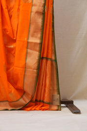 Orange Chanderi Cotton Silk Saree - SROCSS428