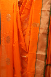 Orange Chanderi Cotton Silk Saree - SROCSS428