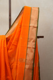 Orange Chanderi Cotton Silk Saree - SROCSS428